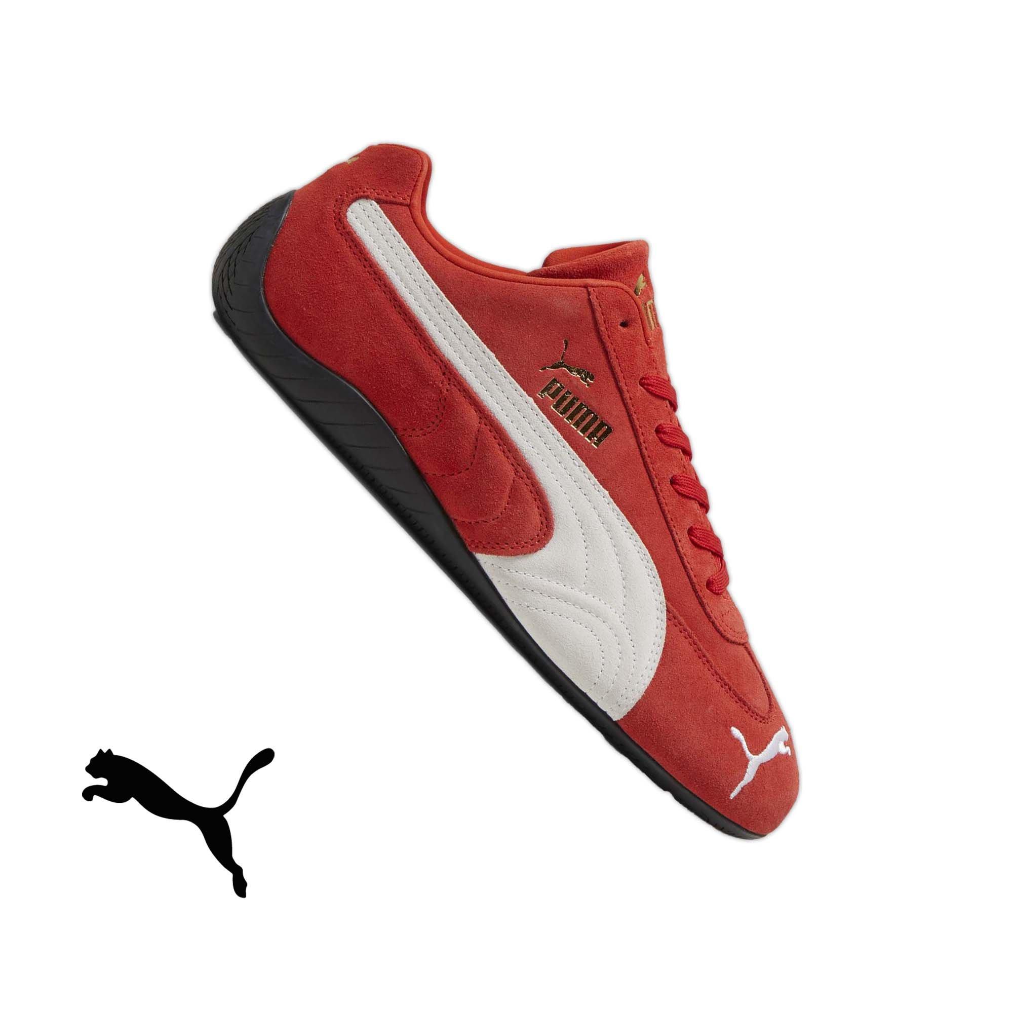 Red puma sneakers womens sales